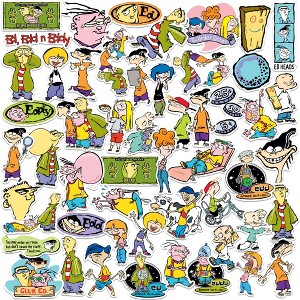 Ed  EDD n Eddy 50ct Vinyl Large Deluxe Stickers Variety Pack - 1 of 4
