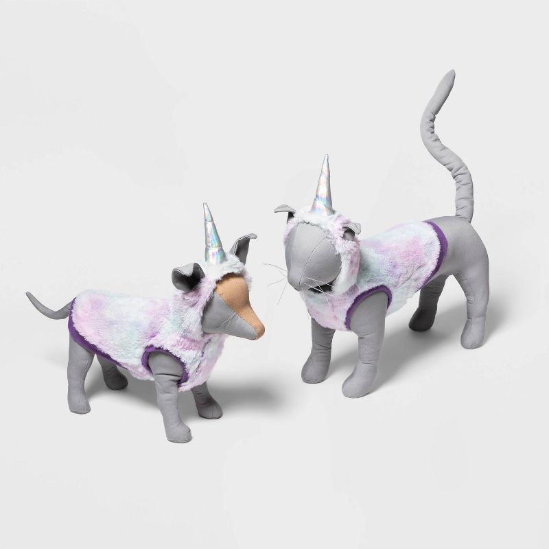 Unicorn Plush Hoodie Dog and Cat Costume - Hyde & EEK! Boutique™, 4 of 5
