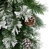 Northlight 22" Unlit Snowy Flocked and Pinecones Christmas Teardrop Swag - 3 of 4