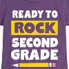Girls' - Instant Message - Ready To Rock Second Grade Fitted Short Sleeve Graphic T-Shirt - 2 of 4
