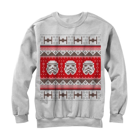 Men's Star Wars Ugly Christmas Stormtrooper Sweatshirt : Target