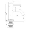 PAGED 6.57" High Bathroom Sink Faucet,Stainless Steel Bathroom Faucetst for Home Sinks - 3 of 4