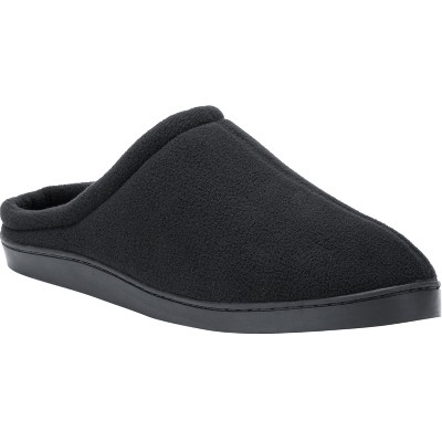 Kingsize Men's Wide Width Fleece Clog Slippers - Big - 12 Ew, Black ...