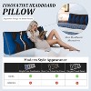 Acoinel Retro-Inspired Bed Wedge Pillow: Removable Velvet Cover, Headboard Bolster & Back Support - 2 of 4