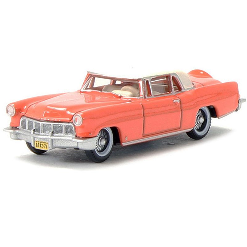 1956 Lincoln Continental Mark II Island Coral with Starmist White Top 1/87 (HO) Scale Diecast Model Car Oxford Diecast, 2 of 4