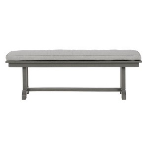 Signature Design by Ashley Visola Gray HDPE Contemporary Bench 19 in. H X 54 in. L X 14 in. D - 1 of 1