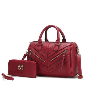 MKF Collection Lara Women’s Satchel Bag – Stylish and Spacious Handbag with Matching Wallet – by Mia K - 1 of 4