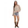 Women's Babydoll Sweater - BluIvy - 4 of 4