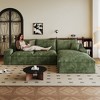 MAYEERTY 106" Modular Sofa Green - 106" Green Modular, Corduroy, Detachable Cushions, No Assembly, Fits Apartment - 3 of 4