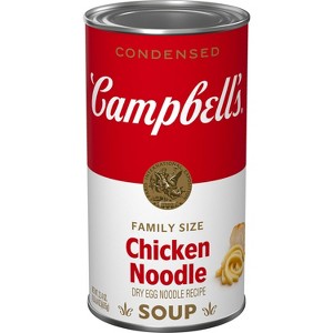 Campbell's Condensed Family Size Chicken Noodle Soup - 22.4oz - 1 of 4