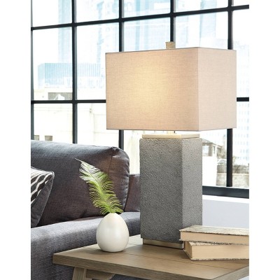 Set of 2 Amergin Grain Poly Table Lamps - Signature Design by Ashley: Contemporary Lighting, UL Listed