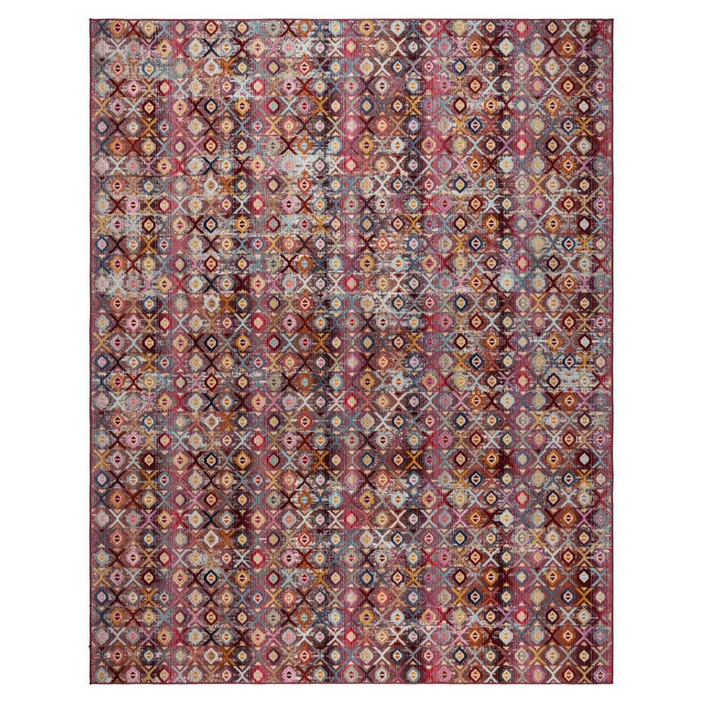 Photos - Area Rug Gertmenian 6.5'x9.5' Sierra Henna Rectangular Woven Rug: UV & Water Resist