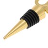 Unique Bargains Bottle Stoppers Zinc Alloy PTR Gold Tone 3.94"x1.50"x0.79" 1 Pc - 3 of 3