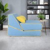 Lirago Three-in-One Folding Sofa Bed-Convertible Camping Sofa with Removable Pillow Blue Linen for Indoor/Outdoor Use 25.9"W * 37"D * 20.4"H - 2 of 4