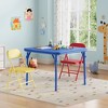 Folding Children's Table and Chair Set, 1 Table + 2 Chairs, Colorful - 2 of 4