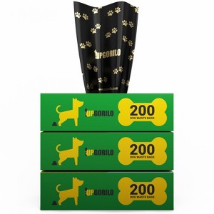 Emma and Oliver 3 Roll Set of 8 x 13 Unscented Premium Pet Waste Station Bags, 600 Extra Thick and Strong Leak Proof Dog Waste Bags - 1 of 4