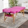 BestMassage Massage Bed Portable Massage Table with Towel Hanger Spa Table Oil Pouch Half - 2 of 4