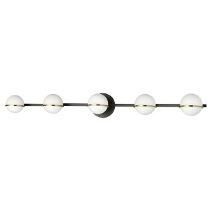 Dainolite Sofia 5 - Light Vanity in  Matte Black/Aged Brass - 1 of 1