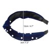 Unique Bargains Women's Bling Twisted Faux Pearl Velvet Headband Hairband Accessories 1.2 Inch Wide 1 Pc - 4 of 4