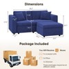Gymojoy 71"/99.3"/118.1" Loveseat Cloud Sofa Modular Sectional Couch with Deep Seat for Living Room - 2 of 4