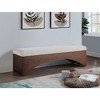 Meridian Furniture,Lawson Velour Fur Fabric Bench - 2 of 4