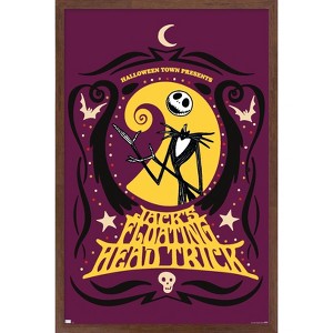 Trends International Disney Tim Burton's The Nightmare Before Christmas - Jack's Floating Head Framed Wall Poster Prints - 1 of 4