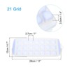 Unique Bargains Easy Release Freezer Cocktail 21 Grid Ice Cube Trays with Lid - 2 of 4