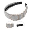 Unique Bargains Women's Elegant Ring Cross Stitching Wide Hairband 6.30"x5.51" 1 Pc - 3 of 3