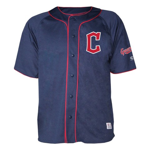 Mlb Cleveland Guardians Men's Button-down Jersey - L : Target