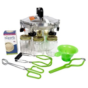 All American Pressure Cooker Kit,  Heavy Duty 10.5 Qt Canner with Pressure Gauge, Easy-to-Use, Ideal for Home Canning and Preserving, Durable Aluminum - 1 of 4