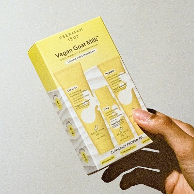 Beekman 1802 Vegan Goat Milk 3-Step Skin Care Kit