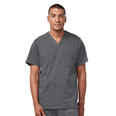Wink PRO Men's Multi-Pocket V-Neck Scrub Top
