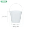 Unique Bargains Galvanized Metal Rustic Versatile Durable Metal Bucket Small 12 Pcs - 3 of 4