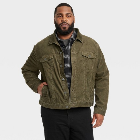 Men's Faux Shearling Lined Denim Trucker Jacket - Goodfellow & Co