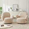 Modern Swivel Accent Chair,Upholstered Lounge Chair with 360° Rotation and Cloud-Like Comfort for Living Room-Baofuwish - 3 of 4