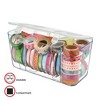 Deflecto Stackable Caddy Organizer, Medium, Clear, 8.8" x 4" x 4.38" - 2 of 4