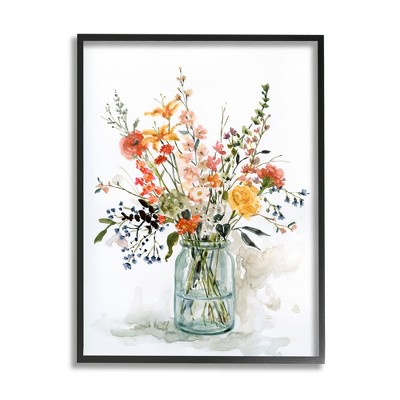 Stupell Industries Warm Summer Meadow Floral Bouquet Still Life Painting
