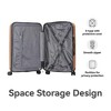 NAYSAYE Luggage ABS Hardshell 3 Piece Spinner Set with TSA Lock and Nested Design for Travel, Champagne, 20.67"*11.61"*29.92" - 2 of 4