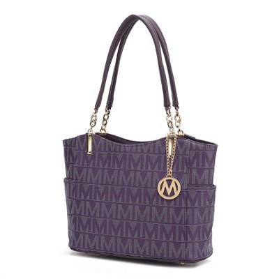 MKF Collection Braylee M Signature Tote Bag Women's Stylish Vegan Leather Handbag with Spacious Design by Mia K