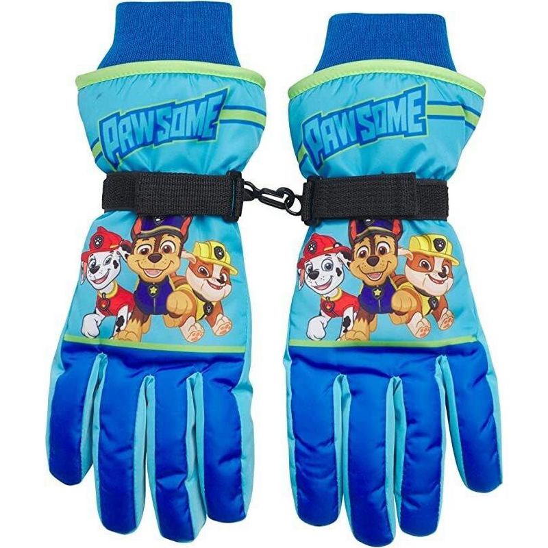 Paw Patrol Boys Winter Insulated Snow Ski Mittens or Gloves– Ages 2-7, 1 of 4