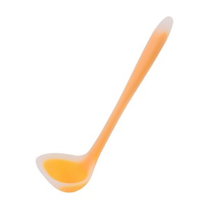 Unique Bargains Silicone Heat Resistant Ergonomic Handle Non-Stick Soup Kitchen Spoon 8.3 Inch 1 Pc - 1 of 4