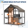 Aluminum Extra Large Catio Outdoor Cat Enclosure for Multiple Cats, Catio Large Cat Run, Cats Run Enclosure Walk in Kitten Condo with Channels - 4 of 4