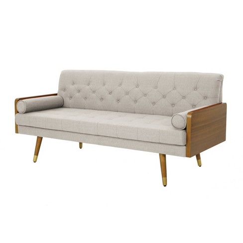 Beige mid outlet century sofa