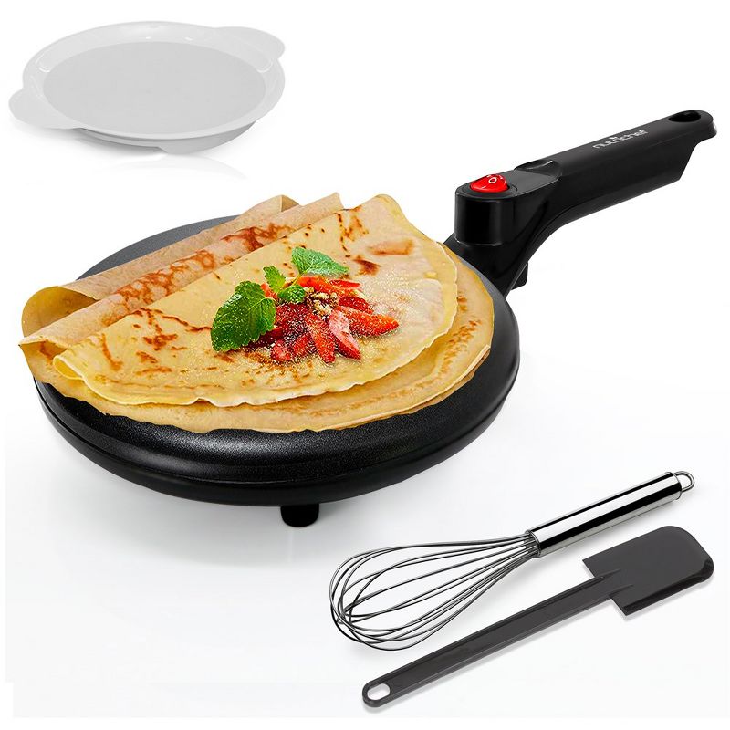 NutriChef Electric Griddle Crepe Maker-Hot Plate Cooktop, Nonstick Coating, Automatic Temperature Control & Plug-in Operation for Kitchen & Countertop, 2 of 4