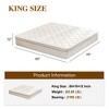 CAVINAS 12" King Size Mattress, Hybrid Bed Topper with Memory Foam and Pocket Spring for Pressure Relief, Medium Firm - 3 of 4