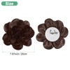Unique Bargains Alloy Satin Fabric Big Rose Flower Dainty Brooches Pins 1 Pc - 3 of 4