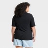 Women's Short Sleeve Ribbed Polo Shirt - Ava & Viv™ - 2 of 3