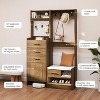 Heynemo 7-in-1 Hall Tree with Hidden Shoe Storage, Entryway Bench with Coat Rack and Pegboard, Coat Rack with Bench Mudroom Storage - 2 of 4