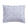 Laura Ashley Leona Flower Bright Red King Quilt Set - 4 of 4