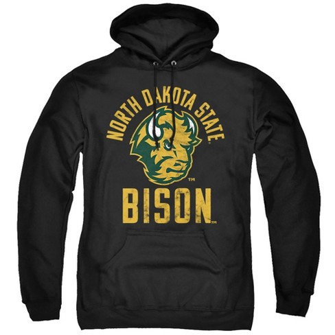 Campus Lab North Dakota State University NDSU Bison Official Bison Logo Adult Pull Over Hoodie Black 5X Large